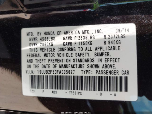 2015 ACURA TLX 19UUB2F53FA005627 Photo 8