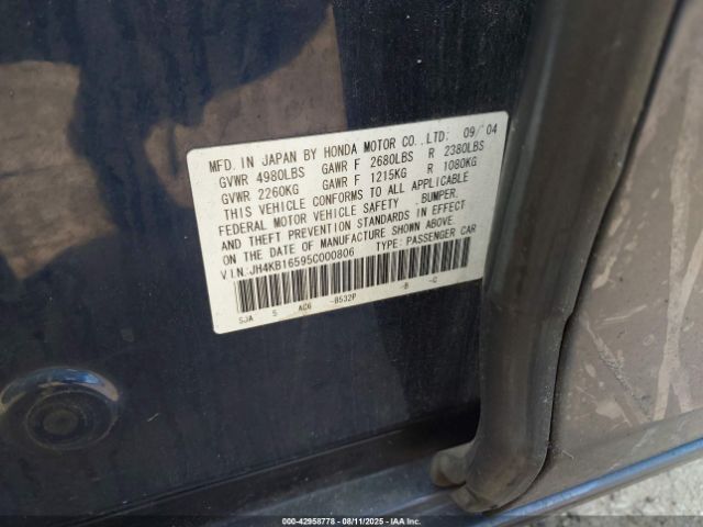 2005 ACURA RL JH4KB16595C000806 Photo 8