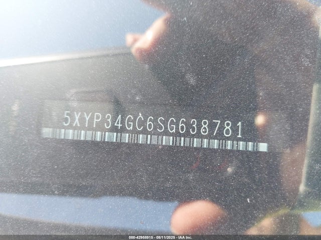 5XYP34GC6SG638781 KIA gdi lambda ii