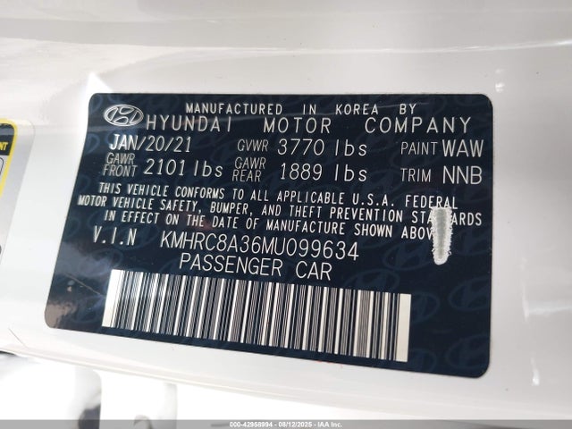 KMHRC8A36MU099634 Hyundai gamma ii