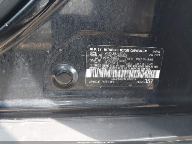 2021 MITSUBISHI OUTLANDER SPORT JA4APUAU0MU016359 Photo 8