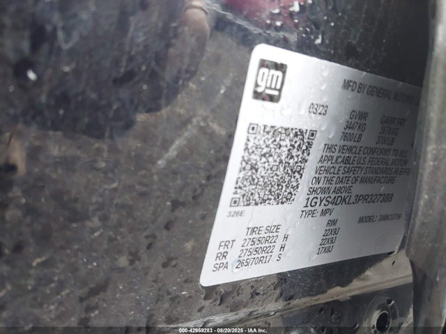 2023 CADILLAC ESCALADE 1GYS4DKL3PR327388 Photo 8