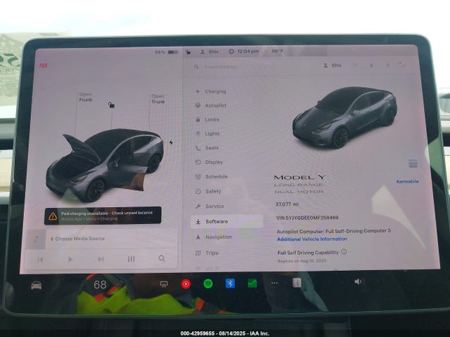 5YJYGDEE0MF258469 Tesla Model Y