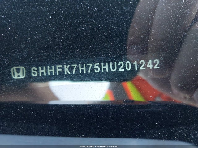 SHHFK7H75HU201242 Honda l15ba