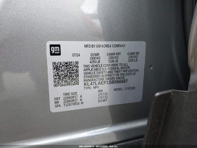 Buick lbp 2025 KL47LAEP1SB066687 Image 9