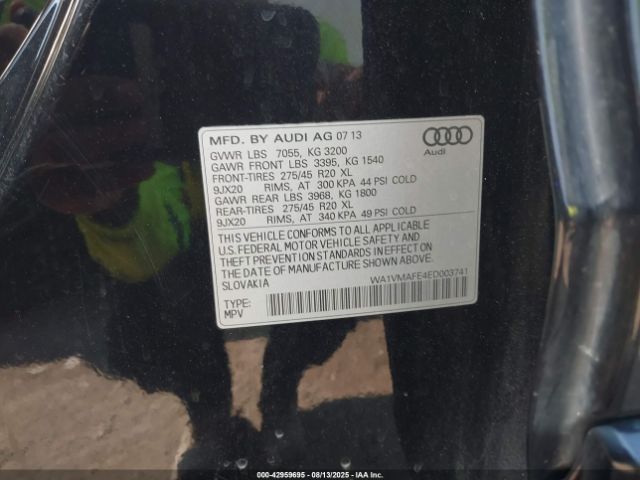 2014 AUDI Q7 WA1VMAFE4ED003741 Photo 8