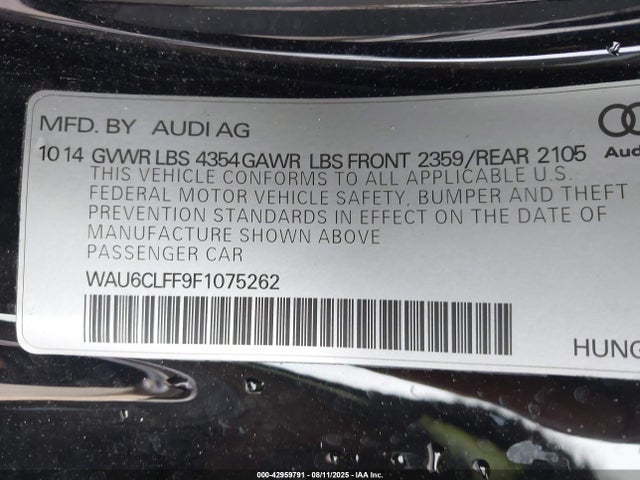 2015 AUDI A3 WAU6CLFF9F1075262 Photo 8