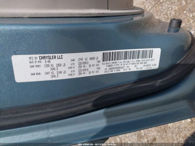 2008 CHRYSLER TOWN & COUNTRY 2A8HR54P88R834637 Photo 8