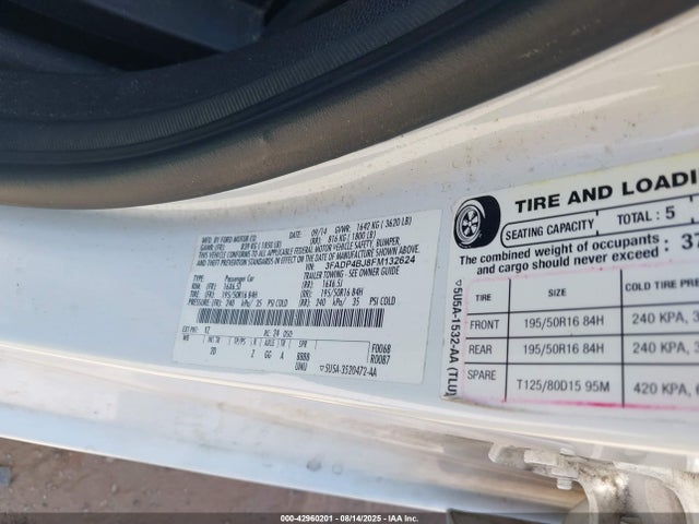 Ford 2015 2015 3FADP4BJ8FM132624 Image 9