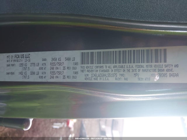 1C4BJWDG0HL551975 Jeep 2017
