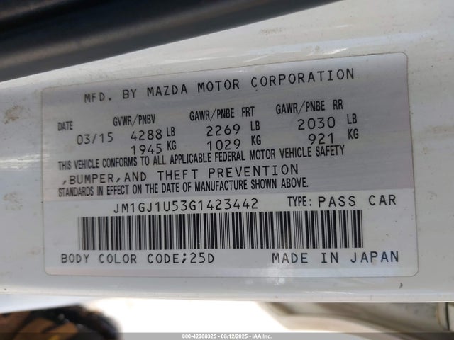 JM1GJ1U53G1423442 Mazda py