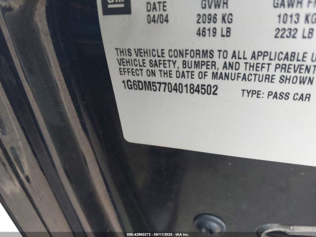 2004 CADILLAC CTS 1G6DM577040184502 Photo 8