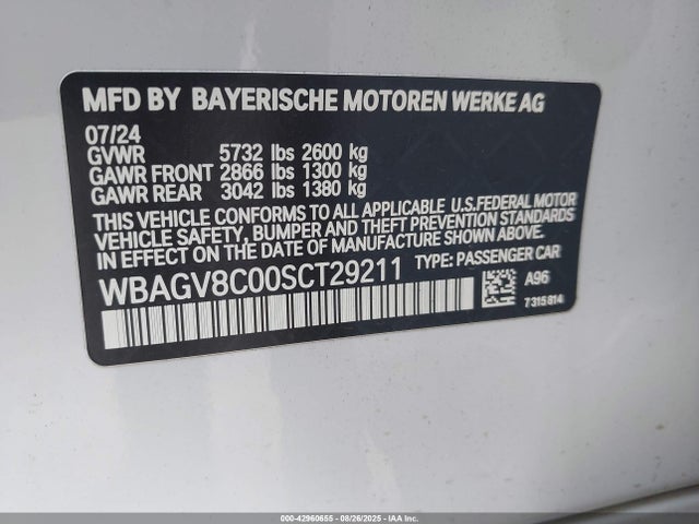 BMW m850i 2025 WBAGV8C00SCT29211 Image 9
