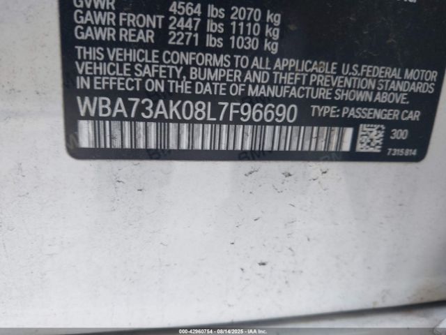 2020 BMW 228I GRAN COUPE WBA73AK08L7F96690 Photo 8