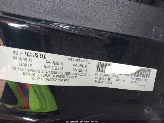 2015 FIAT 500E 3C3CFFGE9FT741294 Photo 8