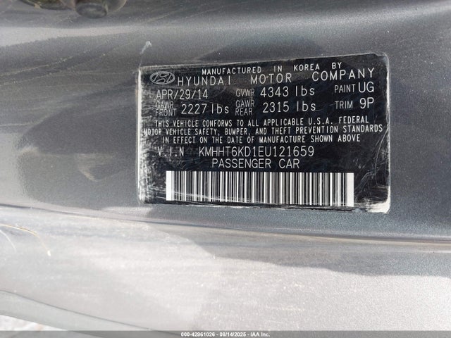 KMHHT6KD1EU121659 Hyundai dohc theta - fr