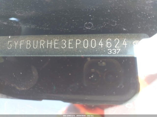 5YFBURHE3EP004624 Toyota 2zr-fe