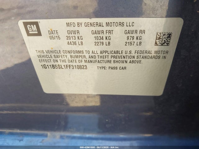 1G11B5SL1FF310823 Chevrolet lkw