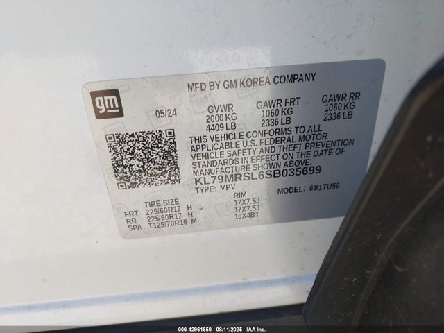 KL79MRSL6SB035699 Chevrolet l3t