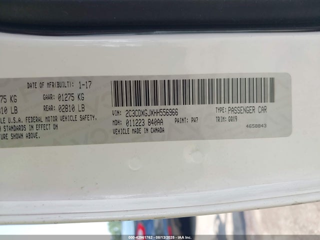 2017 DODGE CHARGER 2C3CDXGJXHH556966 Photo 8