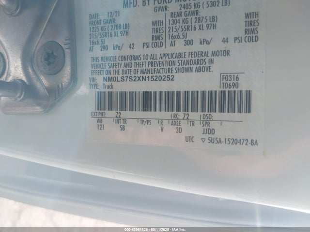 Ford gdi 2022 NM0LS7S2XN1520252 Image 9