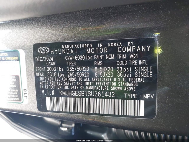 KMUHGESB1SU261432 Genesis t-gdi theta iii