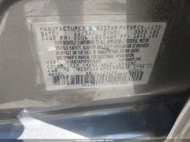 Nissan 2015 2015 3N1AB7AP6FY376352 Image 9