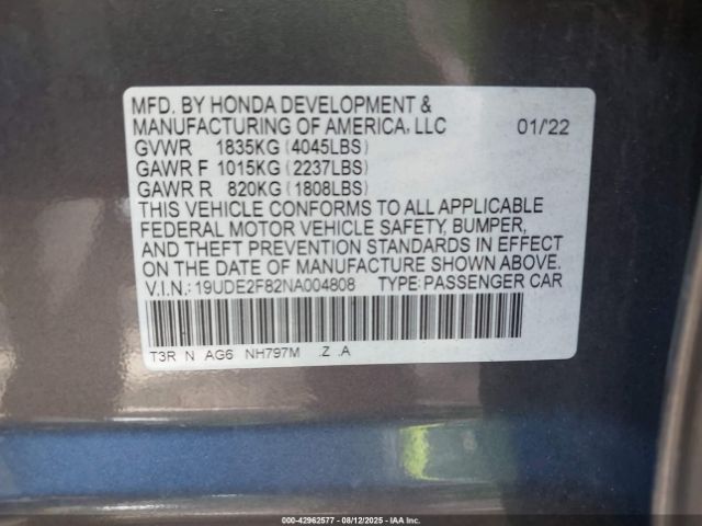 2022 ACURA ILX 19UDE2F82NA004808 Photo 8