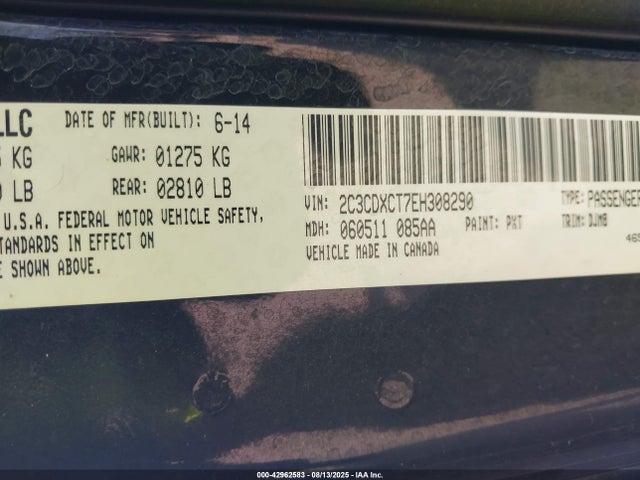Dodge Charger 2014 2C3CDXCT7EH308290 Image 9