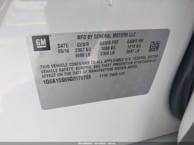 2016 CADILLAC CTS-V 1G6A15S69G0179703 Photo 8