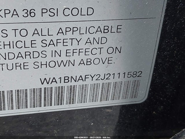 2018 AUDI Q5 WA1BNAFY2J2111582 Photo 8