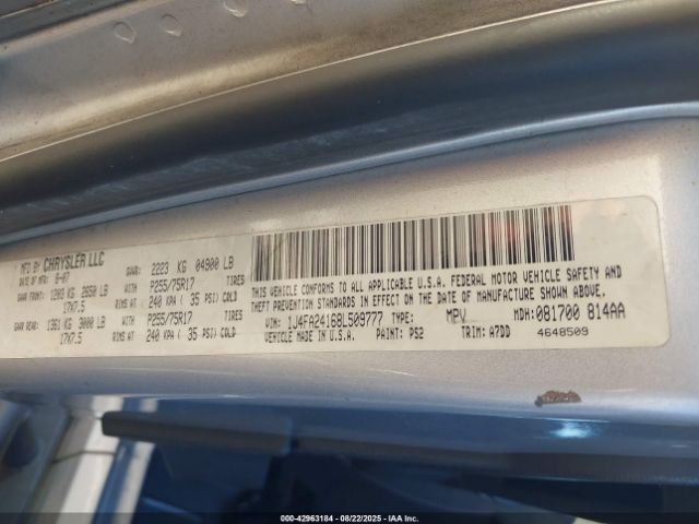 2008 JEEP WRANGLER 1J4FA24168L509777 Photo 8