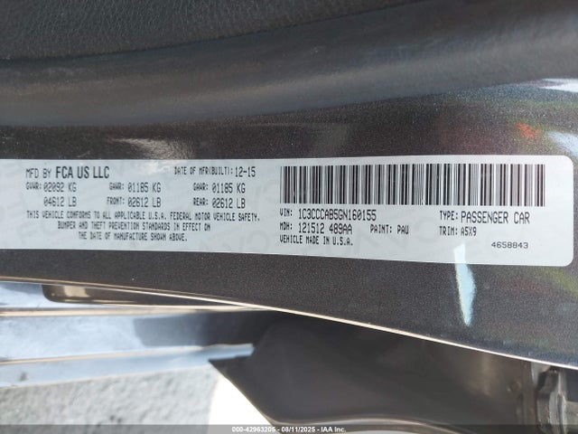 Chrysler 200 2016 1C3CCCAB5GN160155 Image 9