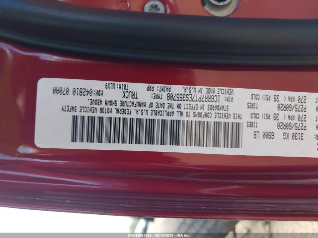 RAM 1500 2014 1C6RR7PT7ES355708 Image 9