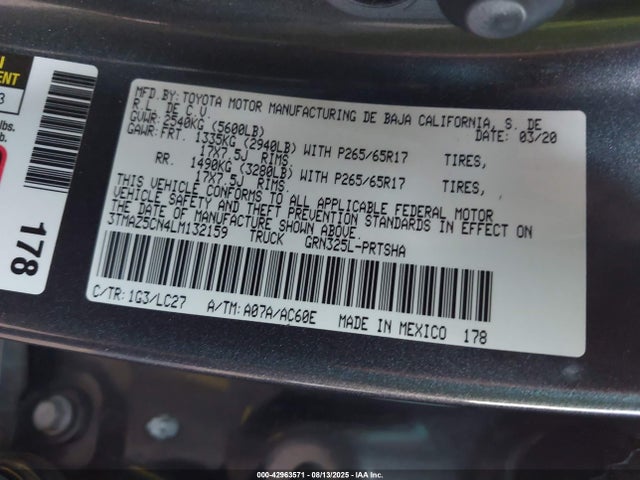 Toyota 2gr-fks 2020 3TMAZ5CN4LM132159 Image 9