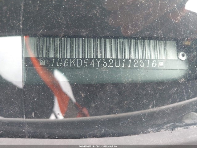 2002 CADILLAC DEVILLE 1G6KD54Y32U112316 Photo 8