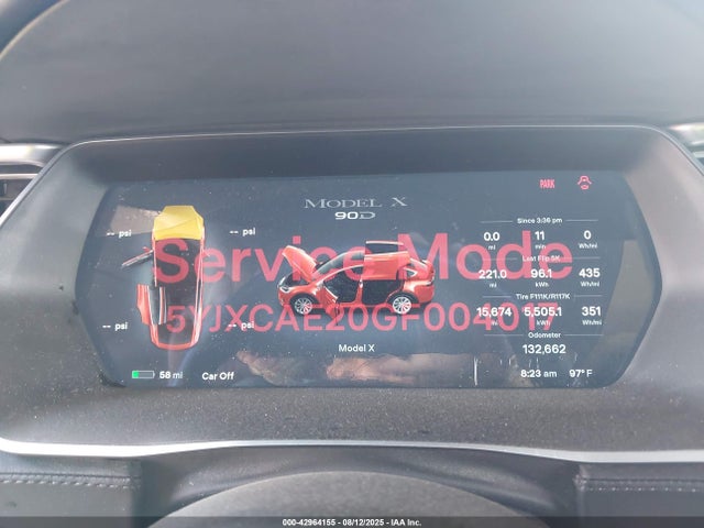 2016 TESLA MODEL X 5YJXCAE20GF004017 Photo 6