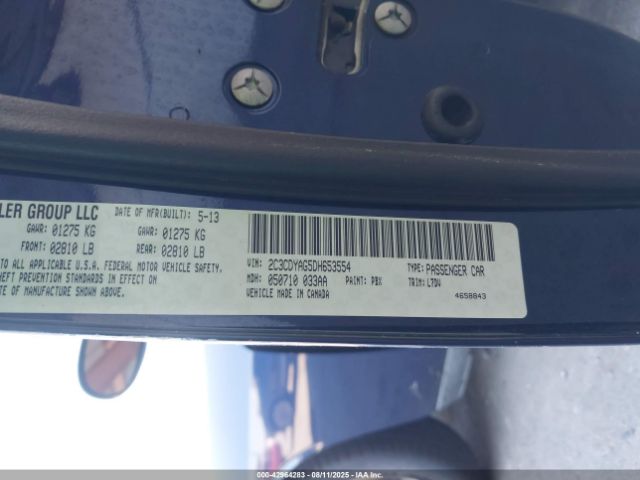 2013 DODGE CHALLENGER 2C3CDYAG5DH653554 Photo 8