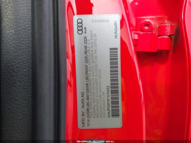 2015 AUDI S3 WAUFFGFF3F1074252 Photo 8