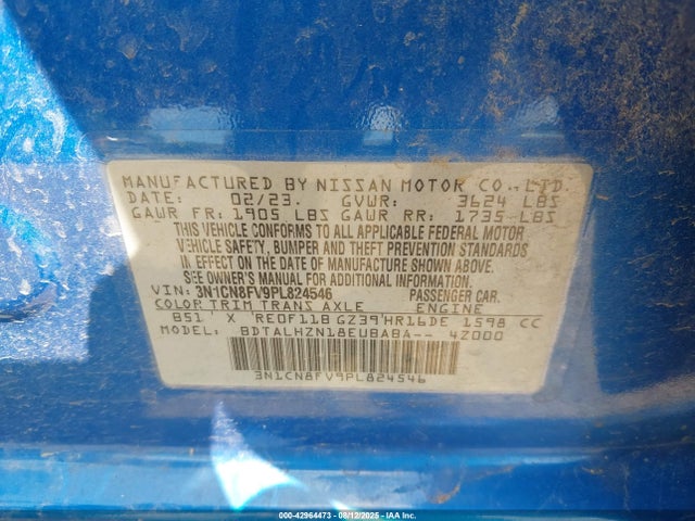 Nissan 2023 2023 3N1CN8FV9PL824546 Image 9