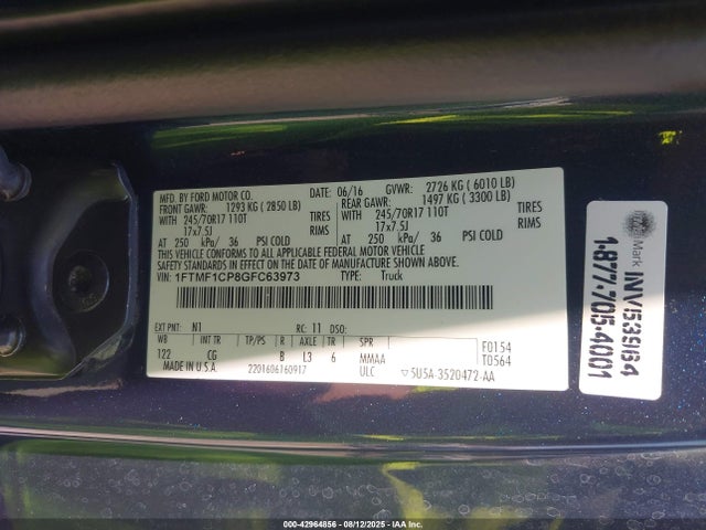 1FTMF1CP8GFC63973 Ford 2016