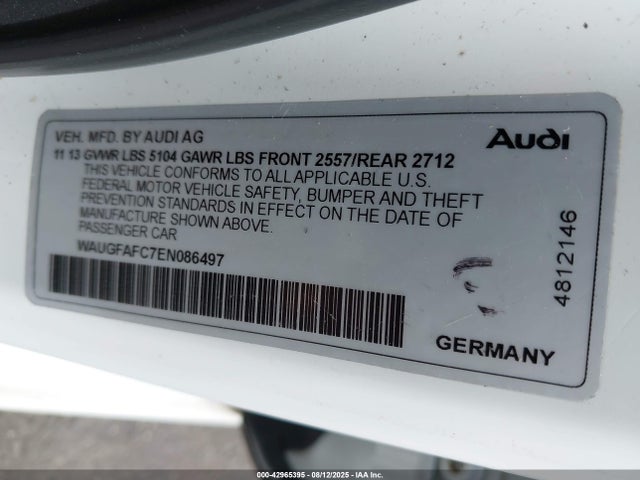 2014 AUDI A6 WAUGFAFC7EN086497 Photo 8