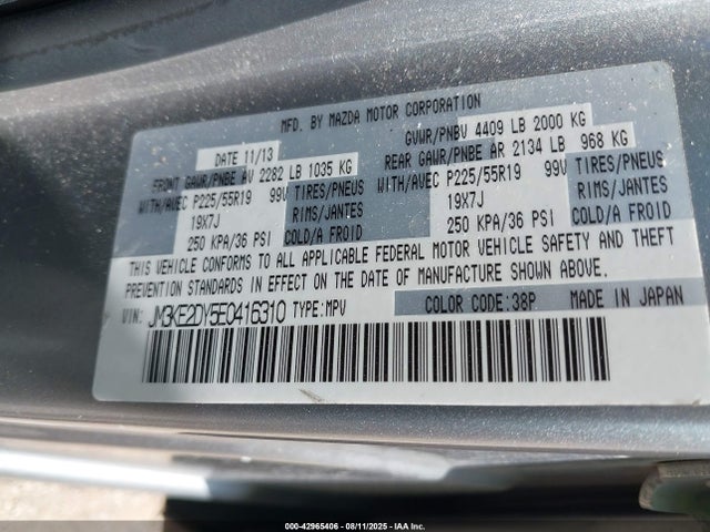 Mazda py 2014 JM3KE2DY5E0416310 Image 9