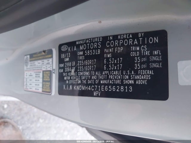 KIA 2014 2014 KNDMH4C71E6562813 Image 9