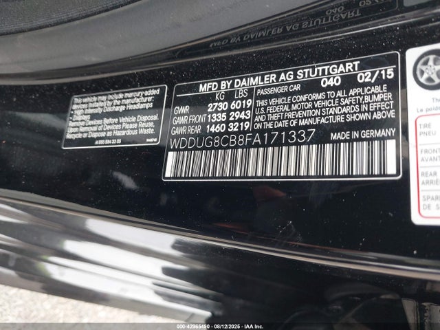 Mercedes-Benz S-Class 2015 WDDUG8CB8FA171337 Image 9
