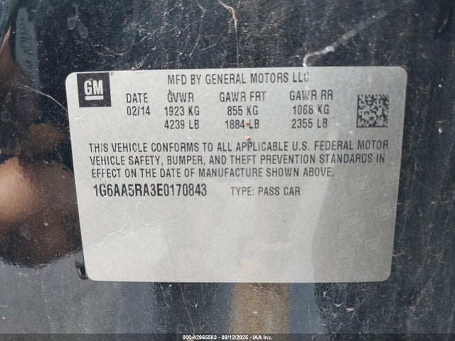 2014 CADILLAC ATS 1G6AA5RA3E0170843 Photo 8