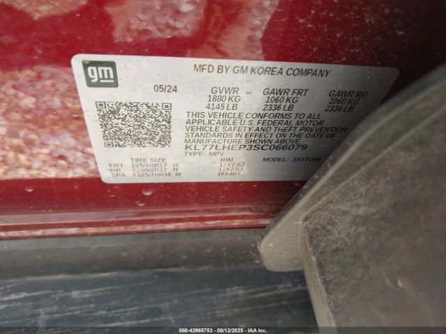 2025 CHEVROLET TRAX KL77LHEP3SC066079 Photo 8