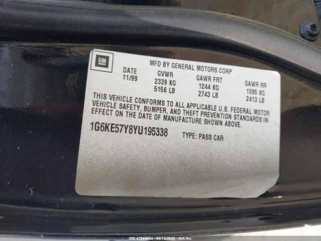 2000 CADILLAC DEVILLE 1G6KE57Y8YU195338 Photo 8