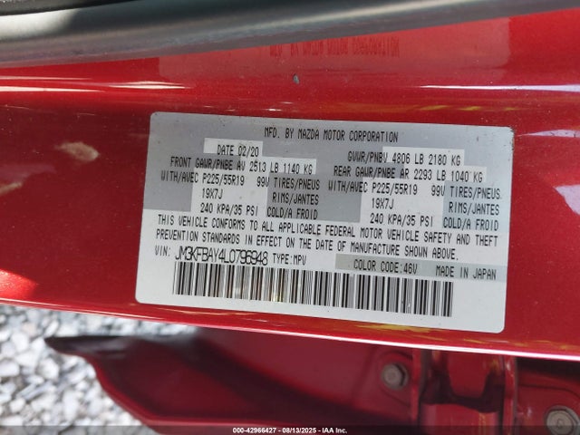 Mazda py turbo 2020 JM3KFBAY4L0796948 Image 9