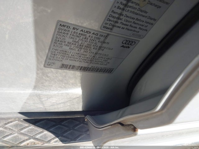 2008 AUDI Q7 WA1EV74L58D016004 Photo 8